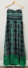 Anthropologie Moulinette Soeurs Vernalis Women’s Dress Sz 12 Green Black Snake