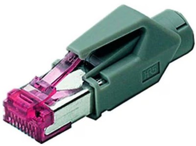 J.E.S. Cabling TM21STECKER1 Hirose TM21 RJ45 Stecker, Cat.6 (1Pack/VPE = 10Stück