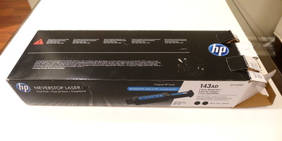 HP 143AD Dual Pack Black OEM Neverstop Toner Reload Kit 2500 Pages NEW SEALED