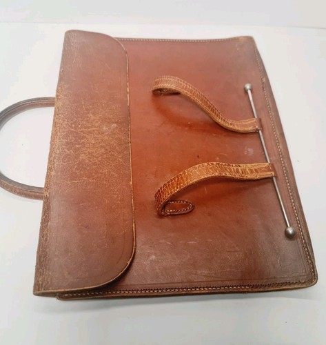 Bolso de partituras de cuero marrón Pendragon vintage, maletín, bolso cartera - Imagen 7 de 21