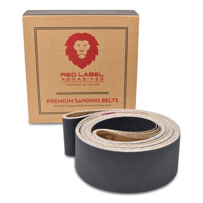 Red Label Abrasives 2 X 72 Inch Silicon Carbide Fine Grit Sanding Belts 220, 320