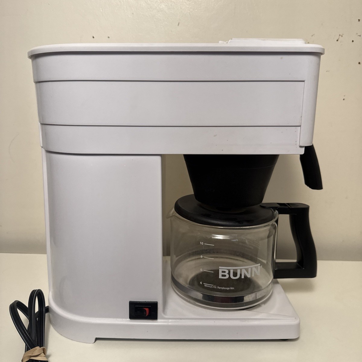 BUNN Home Brew Coffee Maker GR10-W Velocity Drip Brew 10-Cup Brewer White |  eBay