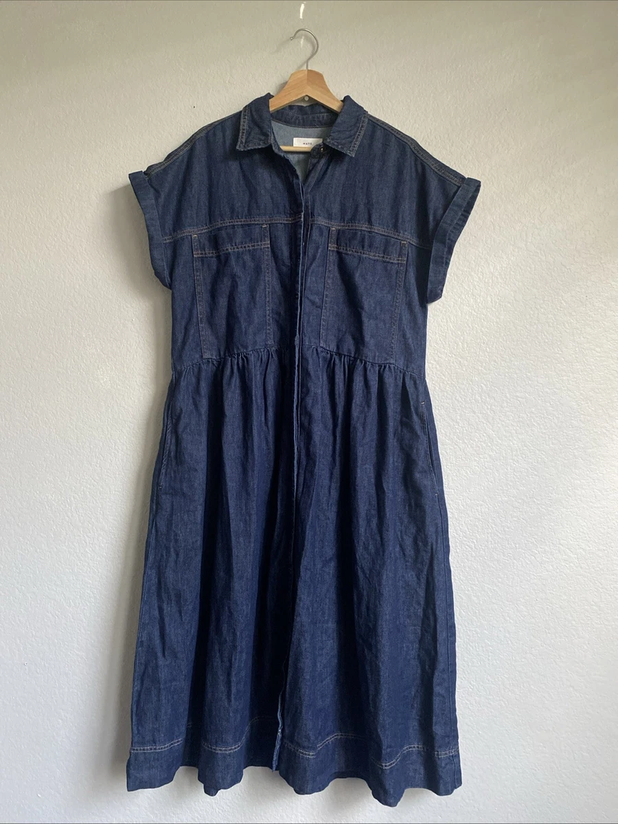 Las mejores ofertas en Denim vestidos de manga corta para mujer | eBay