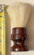 VINTAGE FULLER BRUSH NYLON BRISTLE SHAVING BRUSH BROWN MARBLEIZED CATALIN BASE