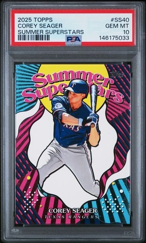 2025 Topps Summer Superstars #SS40 Corey Seager Texas Rangers PSA 10