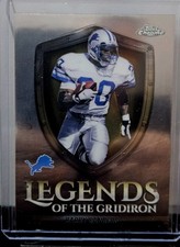 2025 Topps Chrome Football Legends Of The Gridiron Barry Sanders LOG-11
