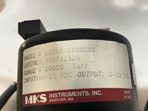 MKS Instruments Baratron MODEL 122AA-10000BB, 10000 TORR - Picture 2 of 4