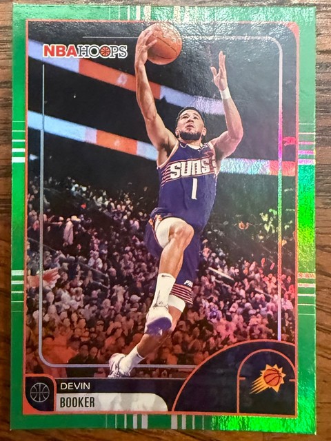 Devin Booker 2025-26 Topps NBA Hoops Green Parallel