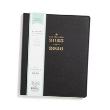  Day Designer 2025-2026 Academic Year Weekly and 8" x 10" Black- 2025/2026