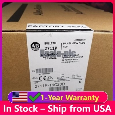 Allen-Bradley 2711P-T6C20D PanelView Plus 600  2711P-T6C20D  Sealed US Free Tax
