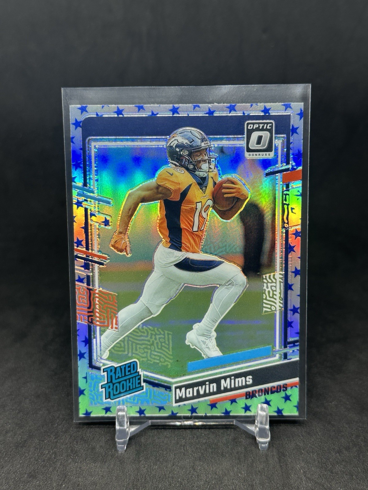 Marvin Mims 2023 Panini Donruss Optic Rated Rookie Stars Prizm #231 Broncos