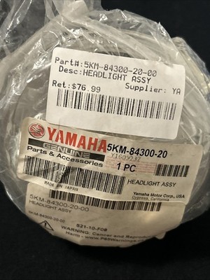 Yamaha Headlight 5Km 84300 20 Brand New In Package Never Been Used