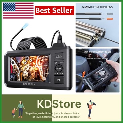 ProView 5.5mm 1080P Waterproof Inspection Camera with 4.3'' Screen and Rigid C...