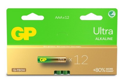 GP W128778068 151447 ULTRA ALKALINE AAA/LR03  Battery. 12-Pack ~E~