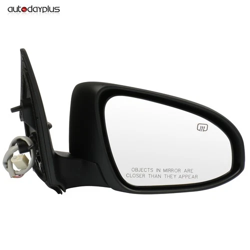 (RH) Mirror TO1321295 For 2014-18 Toyota Corolla Power Heated Black Signal Lamp