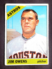 Jim Owens #297 Topps 1966 Baseball Card (Houston Astros)*