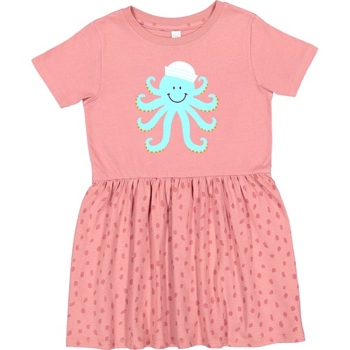 Inktastic Octopus Ocean Sea Creature Toddler Dress Animals Creatures Sailor Cute
