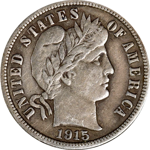 1915-P Barber Dime