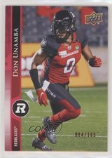 2021 Upper Deck CFL Red 84/165 Don Unamba #52 0l2