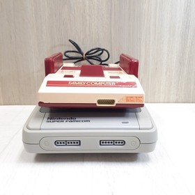 Nintendo Famicom Console & Super Famicom SFC Set with 8 games Authentic Japan