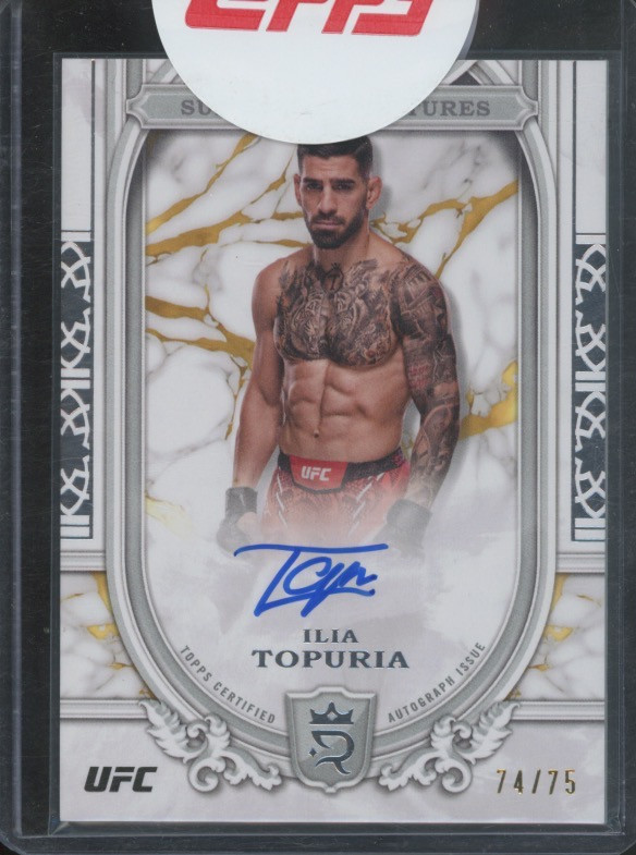 2024 Topps Royalty UFC MMA Ilia Topuria #SS-ITA Superior Signatures /75