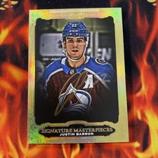 2021-22 ULTIMATE JUSTIN BARRON AUTO SIGNATURE MASTERPIECES ROOKIE