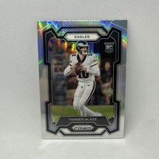 Tanner McKee 2023 Panini Prizm Rookie Silver SP RC Eagles X