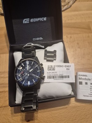 Casio Edifice EQB-S100DC-2AEF Solar Saphirglas Vitrinenuhr NP299  OVP Ungetragen