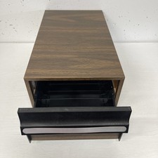 VHS TAPE STORAGE CABINET PLASTIC SINGLE DRAWER HOLDS 12 TAPES