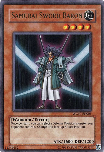 Samurai Sword Baron WC10-EN001 Ultra Rare Limited Edition Near Mint