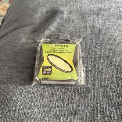 XITPHOTO  55mm Pro Series Multi-Coated HD Digital Ultraviolet Lens Filter NWT