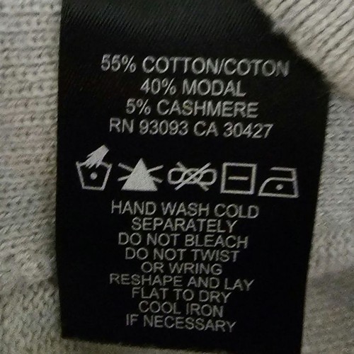 Nic & Zoe Heather Gray Cashmere Blend Sweater Lightweight Sz L Minimalist Casual - Picture 9 of 9