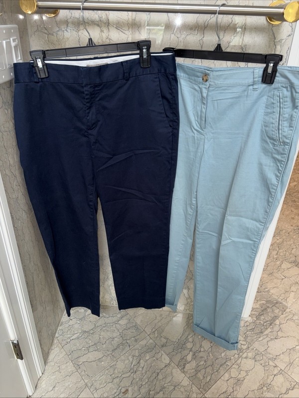 womens pants size 12 Banana Republic J. Jill Set Of 2 Blue