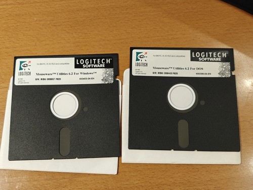 Logitech MouseWare Utilities and Pop-Up DOS, Floppy Disk 3.5" & 5" - Afbeelding 4 van 4