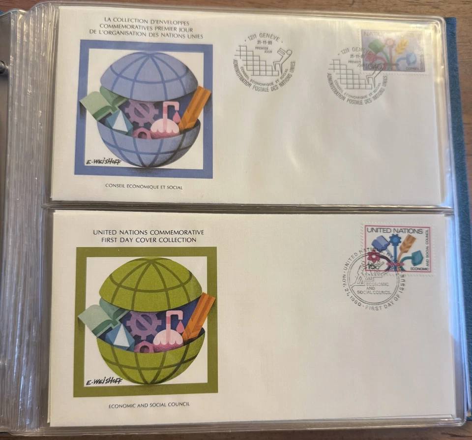 United Nations Commemorative First Day Cover Stamps Collection  (1977-1980) - Image 3 of 4