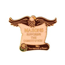 1992 Tournament of Roses Masons Supporting The Constitution Eagle Lapel Pin