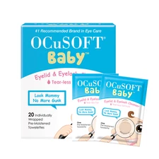 OCuSOFT Baby Eyelid and Eyelash Cleanser Pre-Moistened Pads 20 Count Box