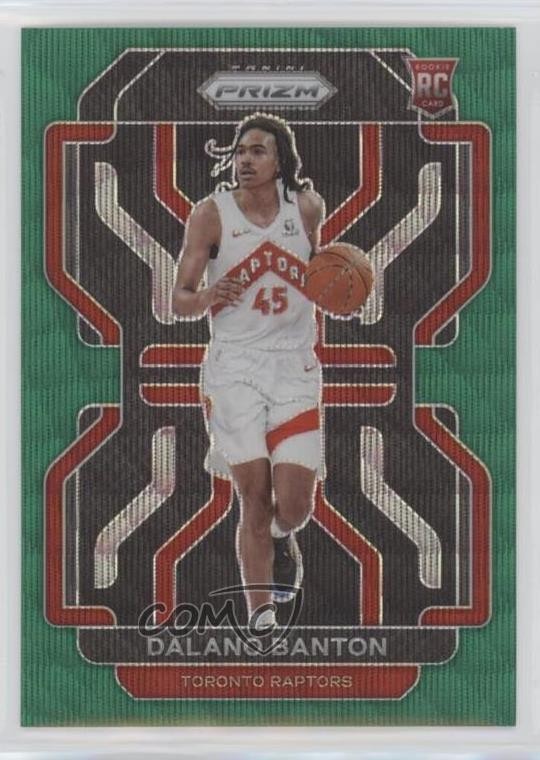 2021-22 Panini Prizm Green Wave Prizm Dalano Banton #328 0wz1