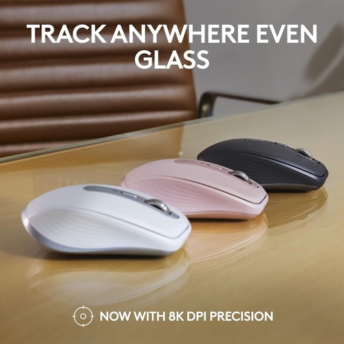 Logitech MX Anywhere 3S Bluetooth Wireless Mouse Fast Scrolling 8K DPI PC / MAC - Afbeelding 2 van 7