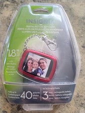 Insignia picture Keychain with clock blue. New. NS-DKEYRD10 Brand New Sealed