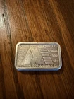 Rare Vintage 1981 1 Troy Ounce .999 Silver A-Mark Amark Chunky Ingot Style Bar