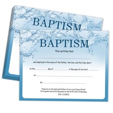 Baptism Certificates For Church Christening Baby Dedication 8x10 In 25 PCS
