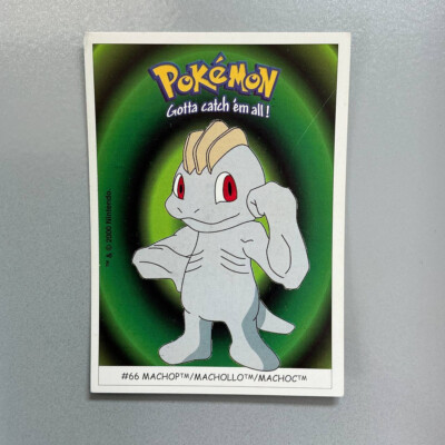 2000 Dunkin Boomer Pokemon Karten Sticker - # 66 Machollo / Machop (2)