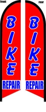 BIKE REPAIR DOUBLE SIDED SWOOPER FEATHER FLAG BANNER SIGN KIT 8373DB
