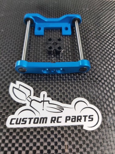 Tamiya Top Force Aluminium Blue Hinge Pin Brace Setup - Picture 3 of 7