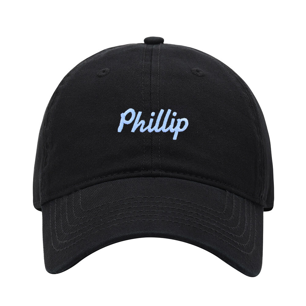 Baseball Cap Men Name Phillip Gift Embroidered Washed Cotton Hat Baseball Caps