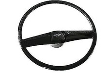 69-72 Chevy C10 Truck Black 17 Original Steering Wheel Kit Whorn Button Blazer