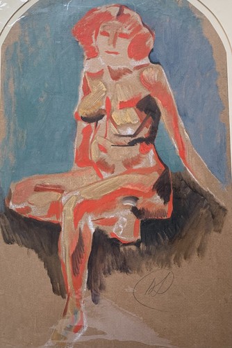Rare Original RICHARD HAYLEY LEVER, Gouache on paper - Picture 4 of 8
