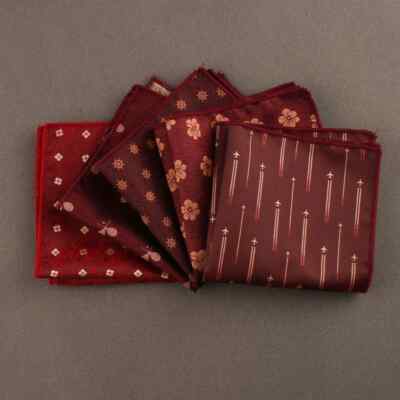 Vintage Pocket Square Men's Suit Business Accessories Silk Handkerchief Pasiley