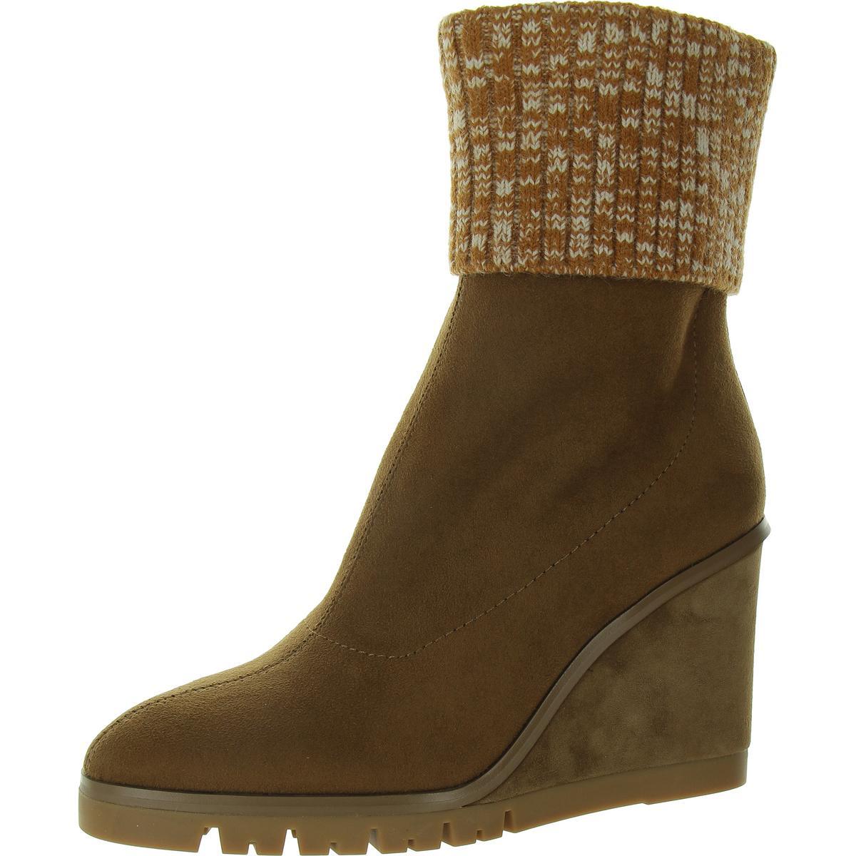 Женские коричневые ботинки на танкетке из искусственной замши Donald J Pliner 6 Medium BM BHFO 6762 13290₽